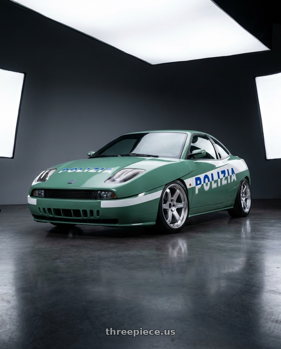 1998 fiat coupe with Volk Racing TE37 ULTRA M-SPEC 5x114.3 19x9.5 +22 DIAMOND SILVER wheels