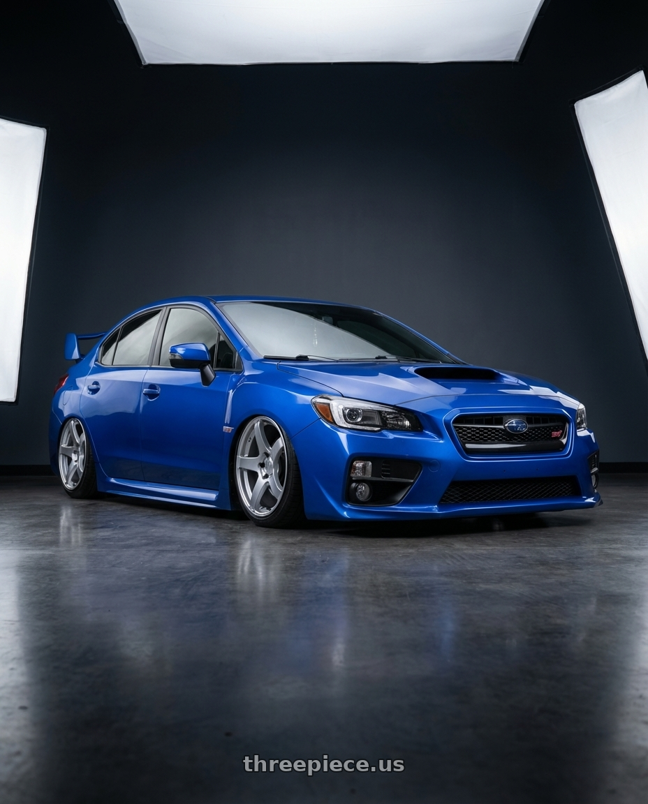 2018 Subaru WRX STI with Ssr Gtv01 5x114.3 18x8+35  GLARE SILVER wheels