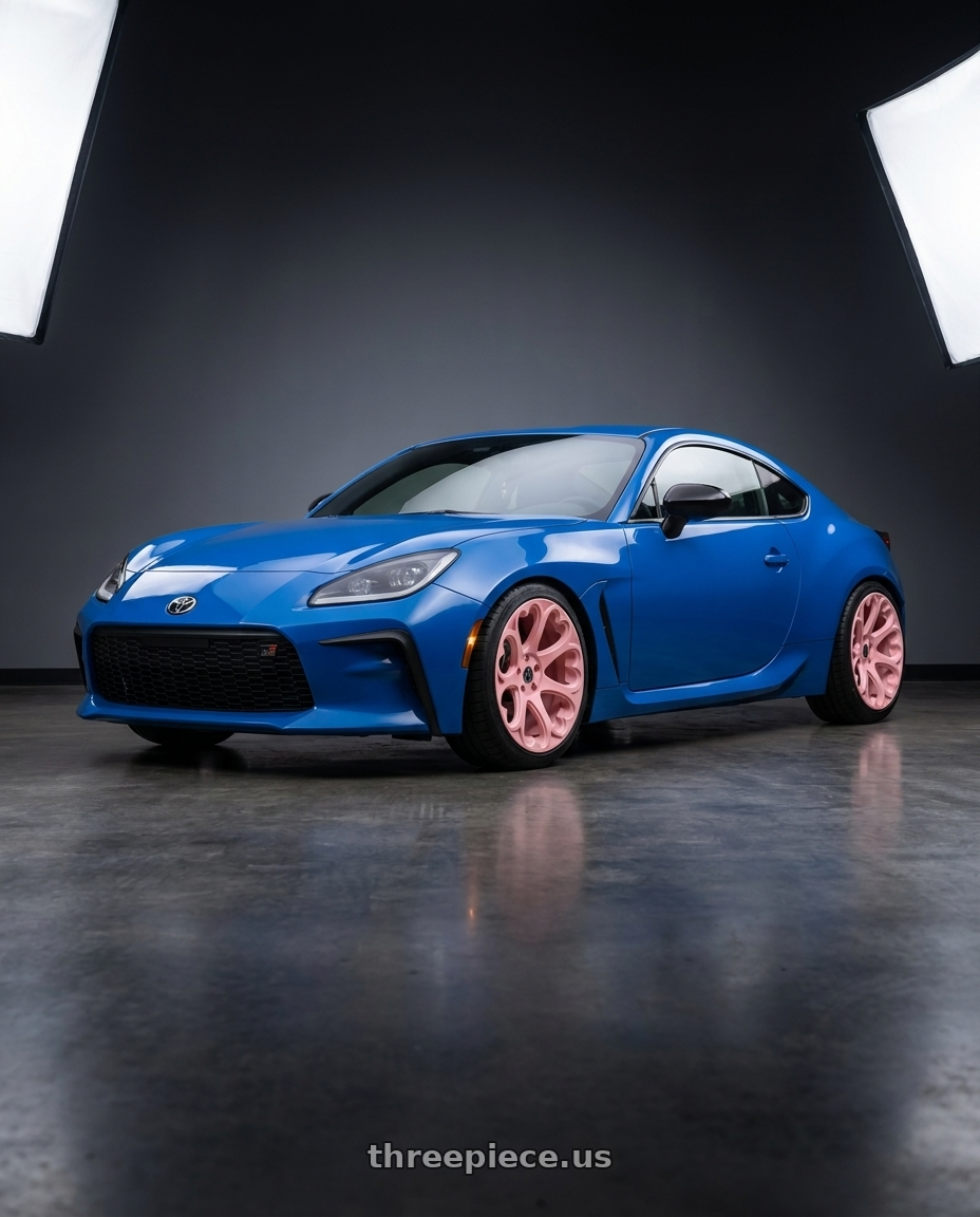 2022 Toyota gr86 base with Heritage Wheel KOKORO 5x110 18x9.5 +38 Pink wheels