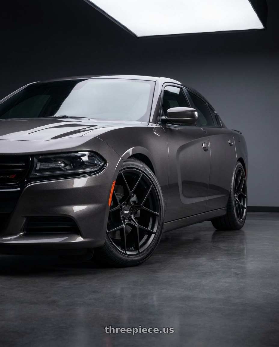 2021 Dodge Charger SXT with American Racing AR924 CROSSFIRE 5X115 20X10.5 +25 SATIN BLACK wheels