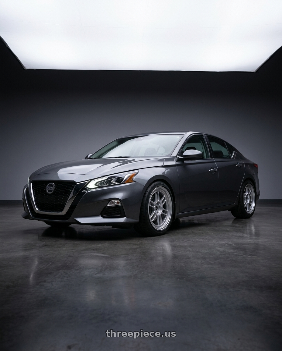 2021 Nissan Altima SV with Enkei RPF1 5x114.3 18x8.5+40 Silver wheels
