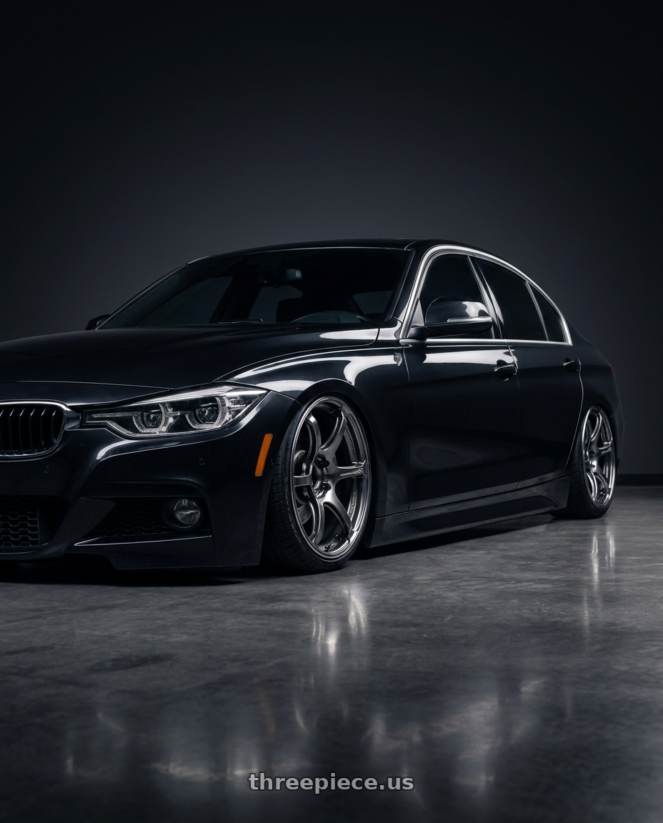 2016 bmw 340i with Advan Racing RG-4 5x120 18x9.5 +38 RACING HYPER BLACK & RING wheels