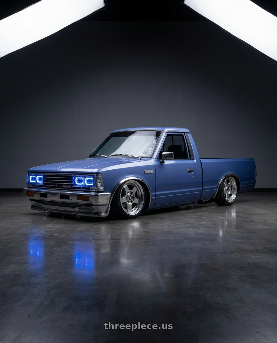 1985 nissan 720 with BBS CH-R 5x130 20x11.5 +47 Brilliant Silver Polished Rim Protector wheels