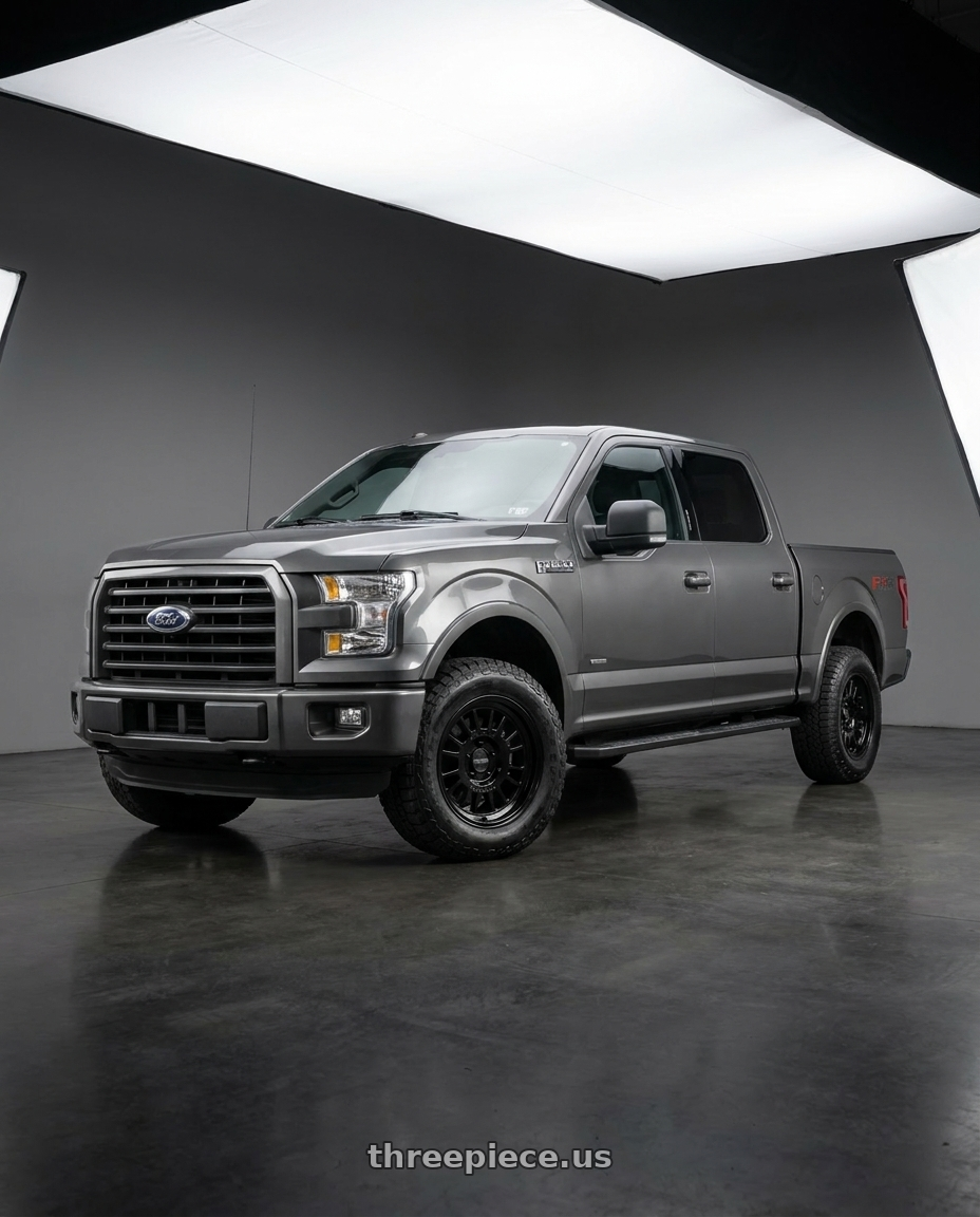 2015 Ford F-150 XL with Method Race Wheels 318B 6X135 17x8.5 +0 GLOSS BLACK wheels