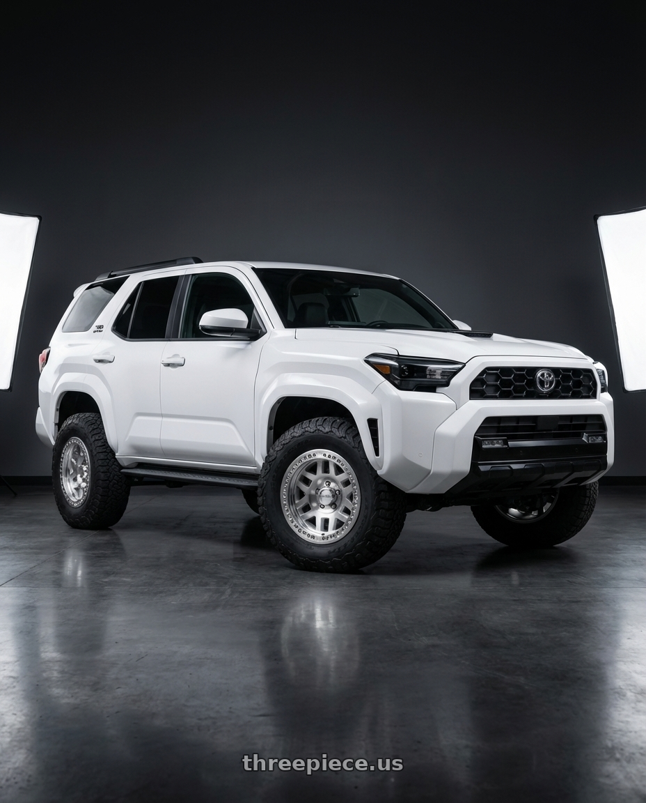 2022 Toyota 4Runner with KMC KM229 MACHETE CRAWL BEADLOCK 6X139.7 17X9 -38 MACHINED wheels