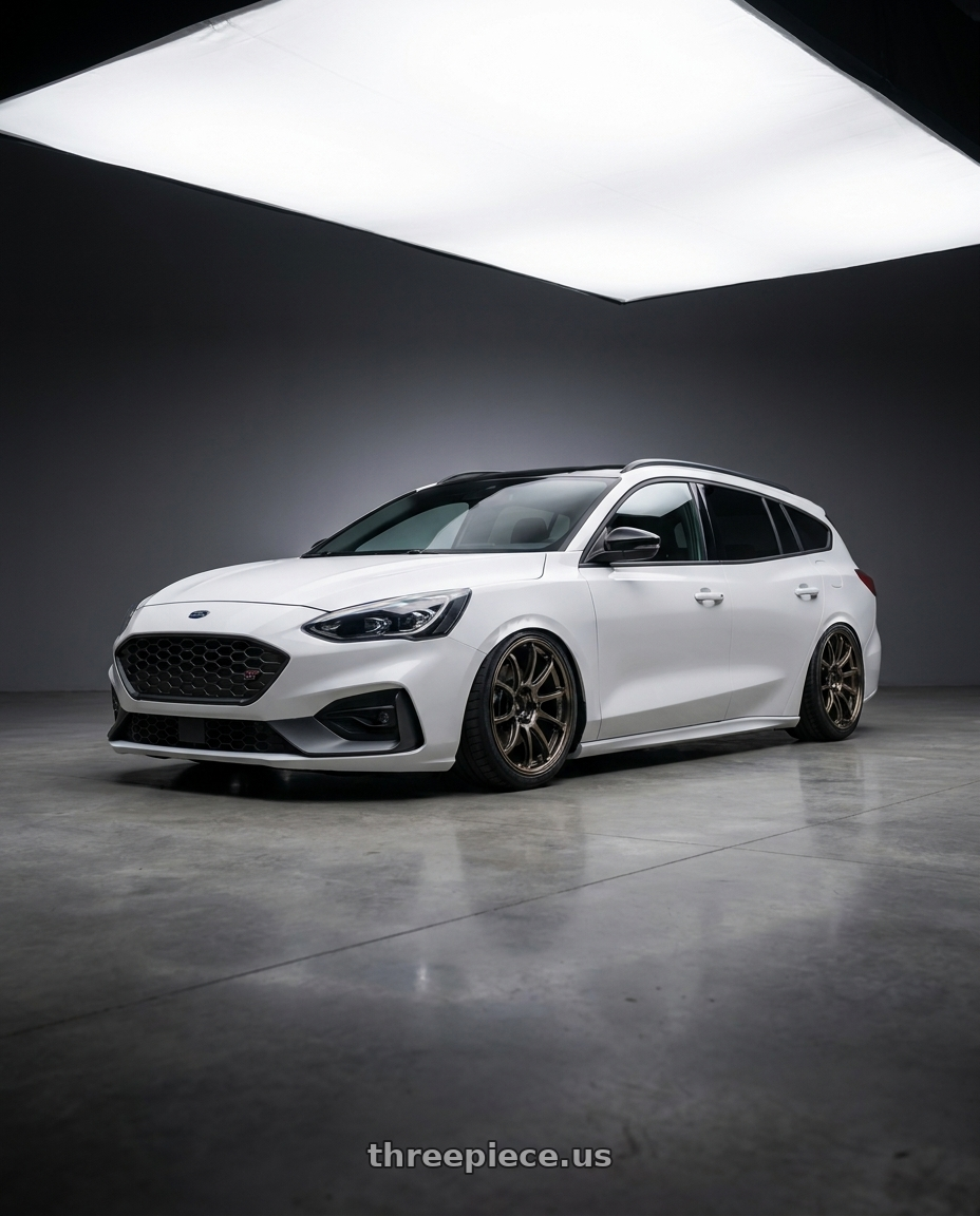 2020 ford focus st wagon with Advan Racing RS-DF Progressive 5x114.3 19x9+43 Dark Bronze Metallic wheels