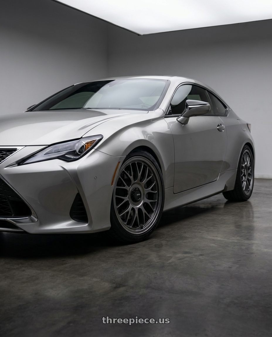 2020 lexus rc300 with Konig MRK1 5X114.3 19x8.5+43 Hyper Carbon - Gloss Black Gear Cap/Logo/Cover Plate wheels