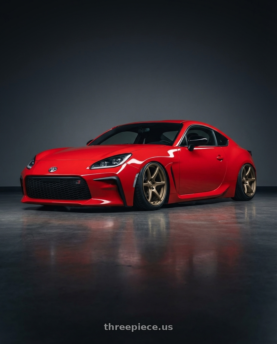 2024 Toyota GR86 with Kansei K11B Tandem 5x114.3 18x8.5 35 Bronze wheels