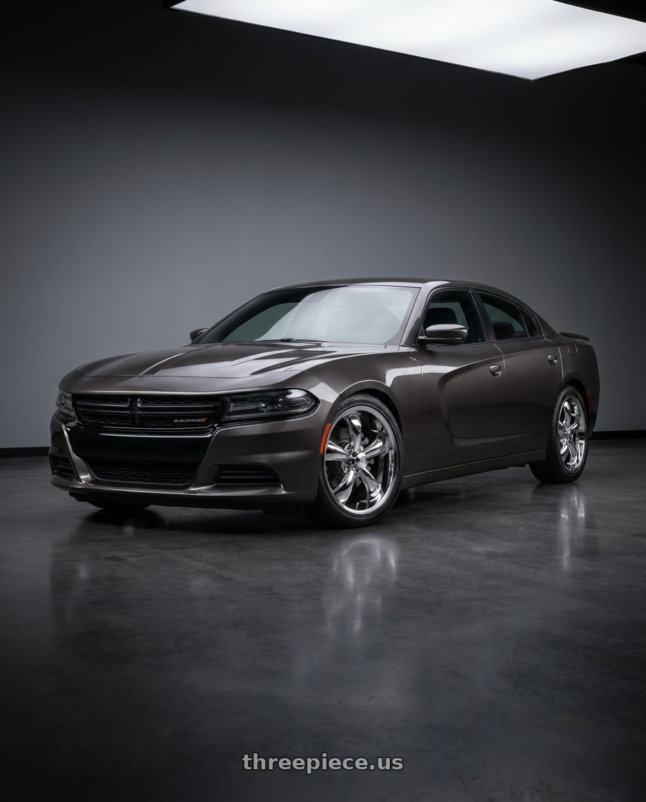 2021 Dodge Charger SXT with Vision American-Muscle 142 Legend 5x115 18x8.5+20 Chrome wheels