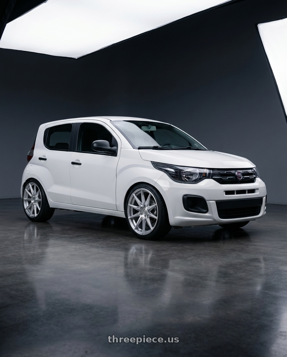 fiat uno 2017 with Brada Wheels CX2 5x112 19x10 +30 Brushed Hyper Silver wheels