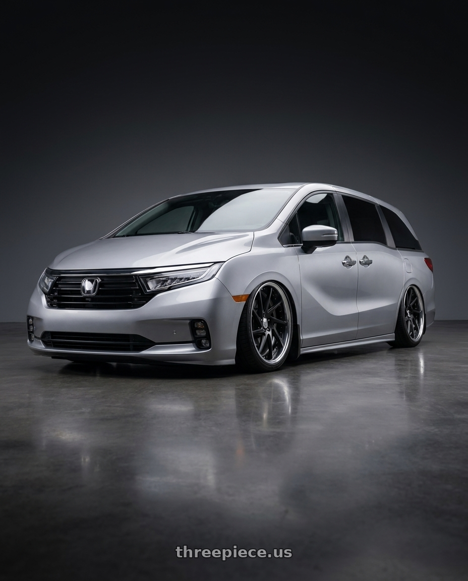2024 honda odyssey with Work Gnosis Cvs 5x120 20x8.5+45 O Disk Matte Black wheels