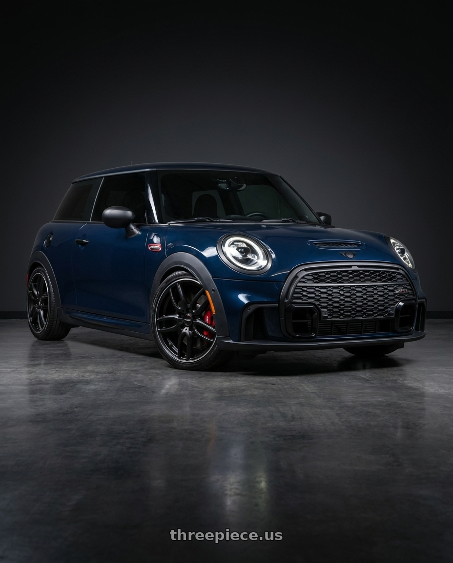 2019 Mini jcw with TOUREN TR60 3260 5x112/5x120 18x8 +40 MATTE BLACK MACHINED wheels