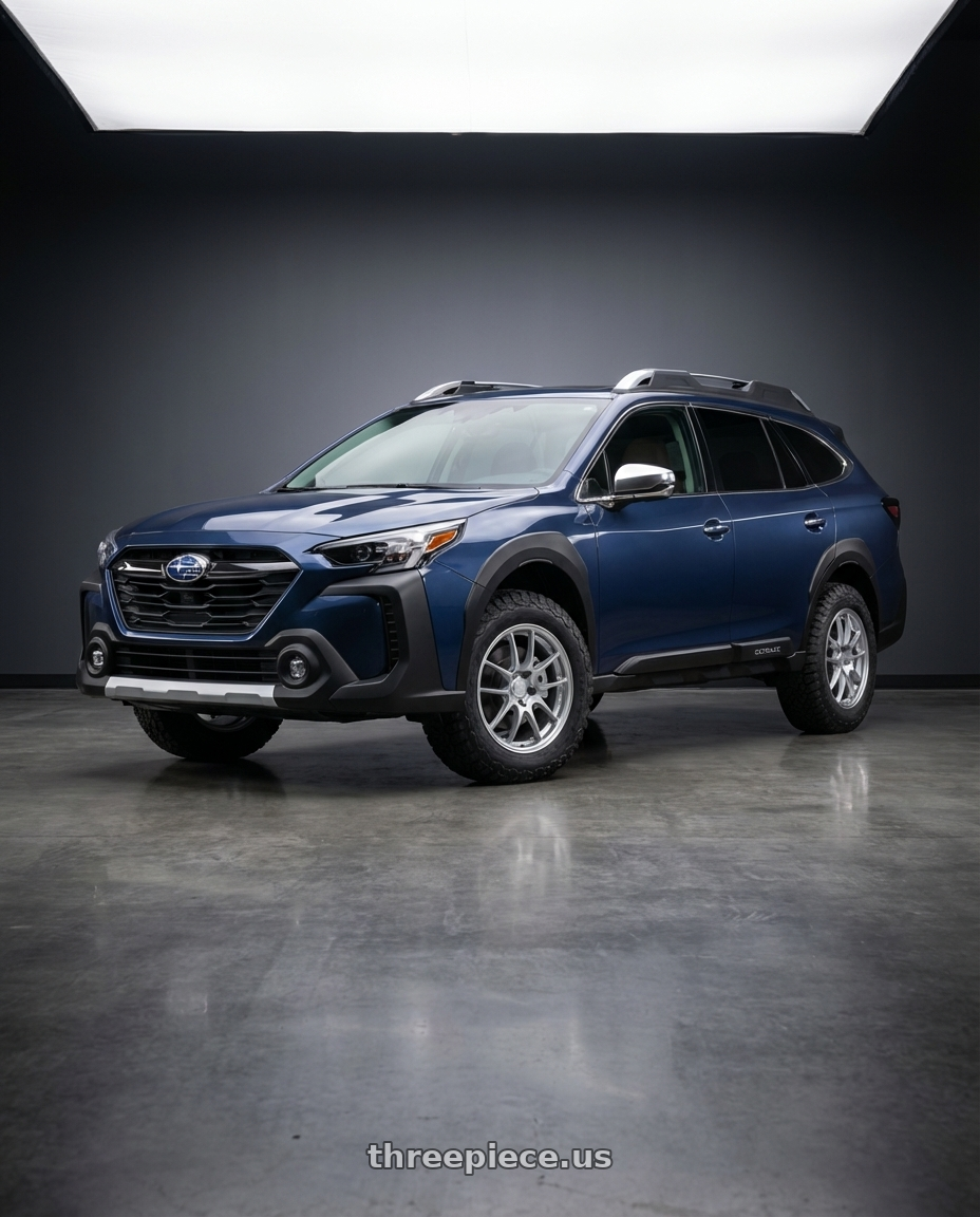 2025 subaru outback touring xt with Enkei PF01 5x114.3 18x8.5+48 Silver wheels