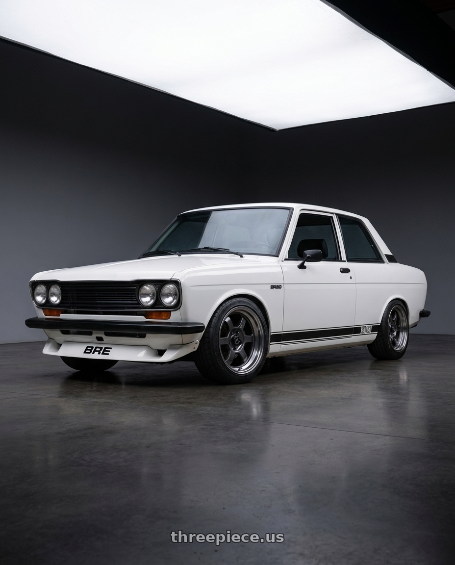 1973 datsun 510 with Volk Racing TE37V 4x114.3 15x7.5+6 Gunmetal / DC wheels