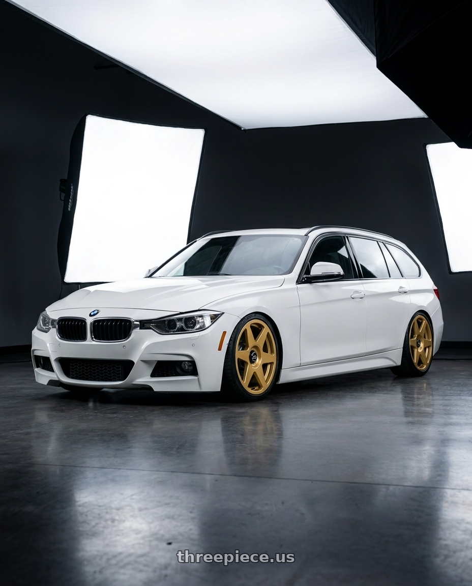 2015 bmw 328d with fifteen52 TARMAC EVO 5x114.3 / 5x120 19x8.5 +35 GOLD (GLOSS GOLD) wheels