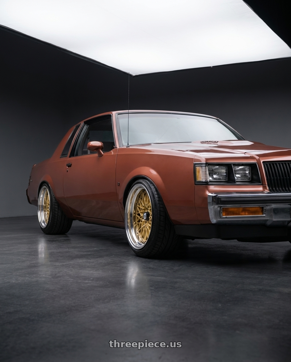 1987 Buick Regal Limited Turbo with SSR Formula MESH 5x100 19X12.5+18 SL Disk Fm Gold wheels