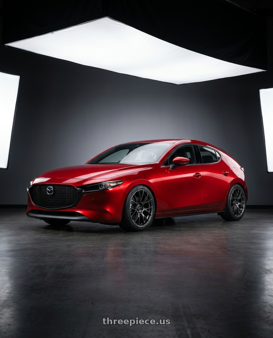 2024 Mazda 3 with Volk Racing G16 5x120 19x9.0+23 wheels