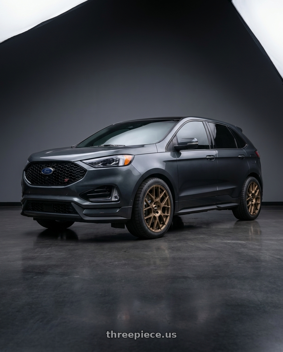 2022 Ford Edge ST with BBS XR 5x108 20x8.5+40 Matte Bronze wheels
