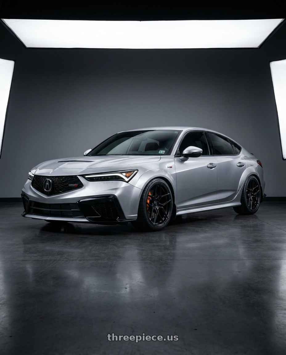 2025 Acura Integra Type S with Rohana RFX11 5x120 19x9.5+35 Gloss Black wheels