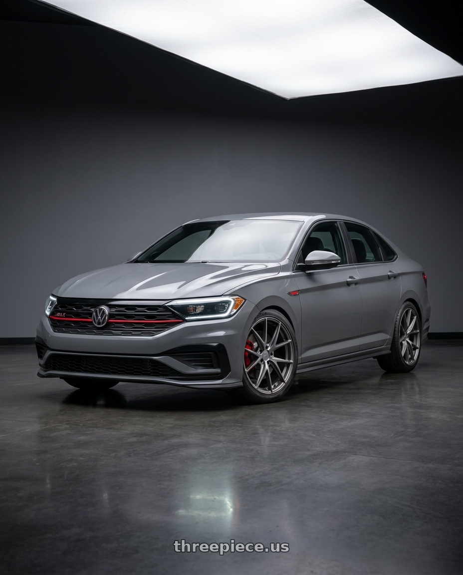 2021 Volkswagen Jetta GLI s with Niche 1PC M116 MISANO 5X112 19X9.5 +35 MATTE GUN METAL wheels