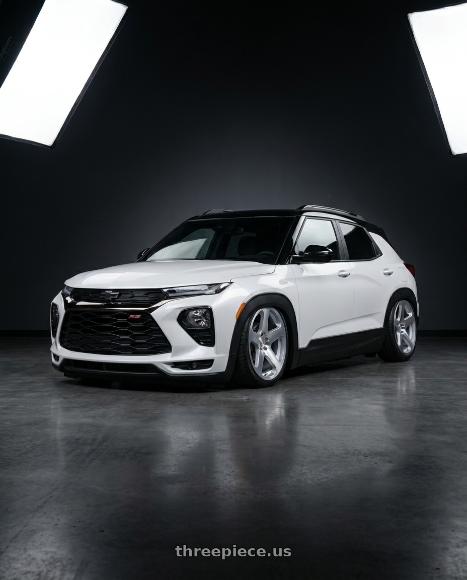 2021 Trailblazer rs with Rotiform RC200 NUE 5X120 20x10 +40 GLOSS SILVER W/ MACHINED FACE wheels
