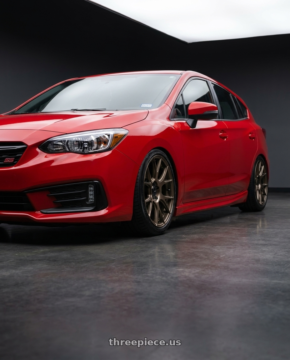 2022 Subaru Impreza Sport  with Konig Ampliform 5x100 18x8.5+44 Gloss Bronze wheels