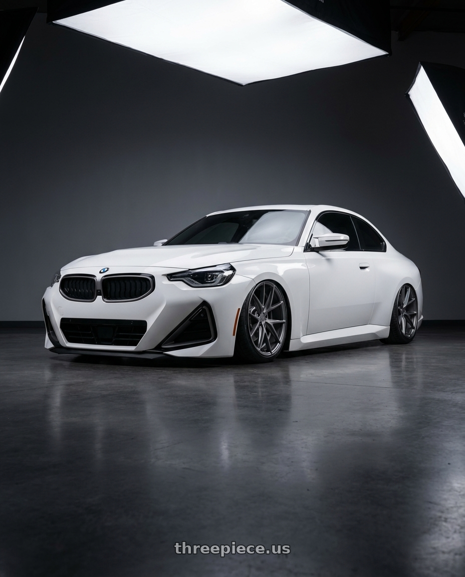 2024 BMW 2 Series G42 with Niche 1PC M116 MISANO 5X112 19X9.5 +50 MATTE GUN METAL wheels