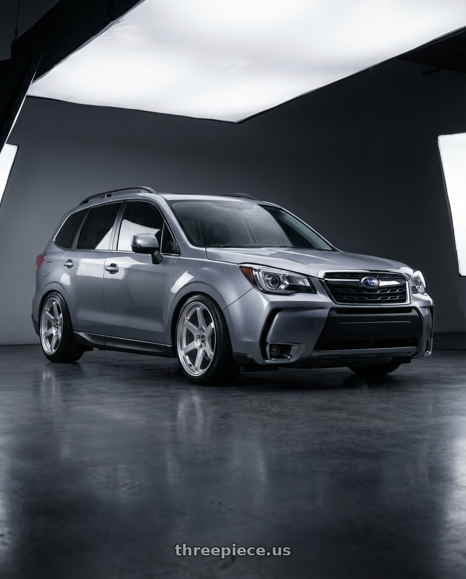 2017 subaru forester xt 2.0 touring metallic grey with ESR Wheels APEX SERIES AP6 5x120 19x9.5 +35 Hyper Silver wheels