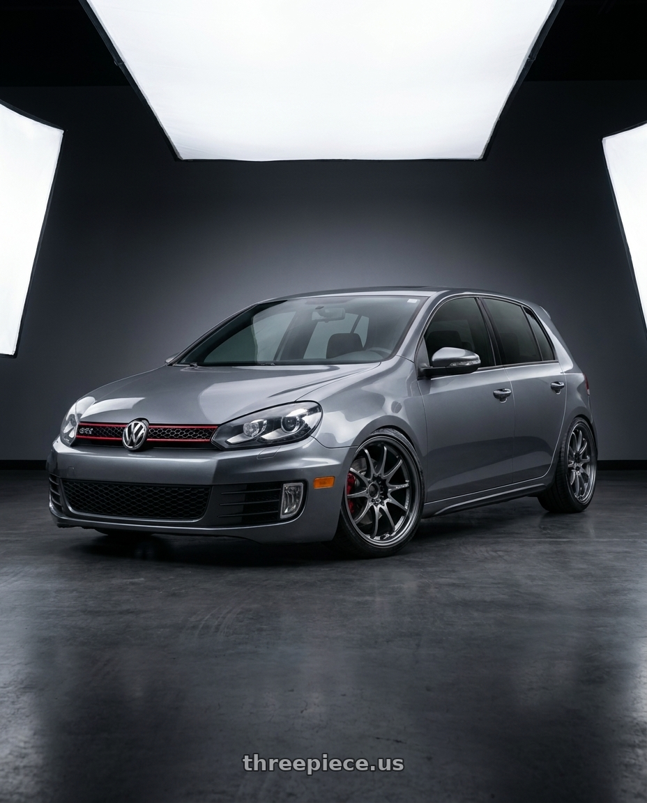 2012 vw gti with Volk Racing CE28N-PLUS M-SPEC 5x112 18x9 +38 BLAST GUNMETAL wheels