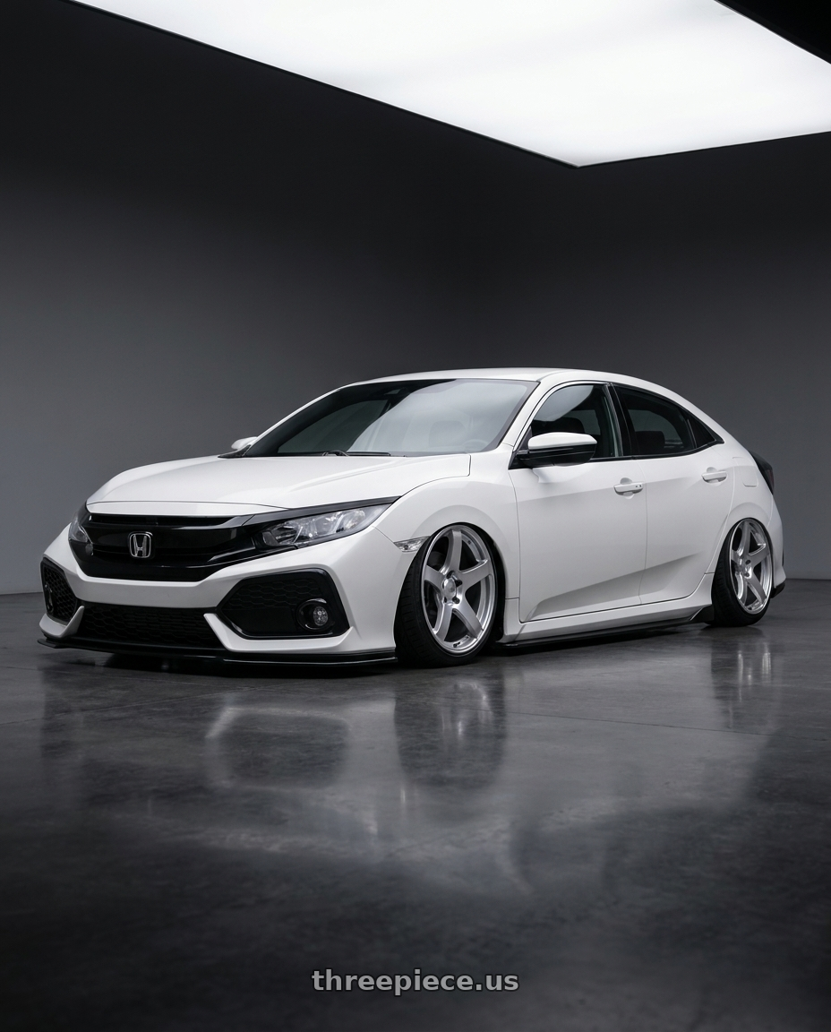 2024 Honda Civic with Ssr Gtv01 5x114.3 18x9+35  GLARE SILVER wheels
