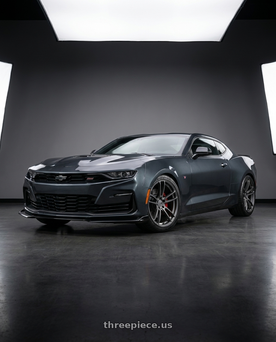 2021 Chevrolet Camaro SS with American Racing AR941 MACH FIVE 5X120 20X10 +22 GRAPHITE wheels