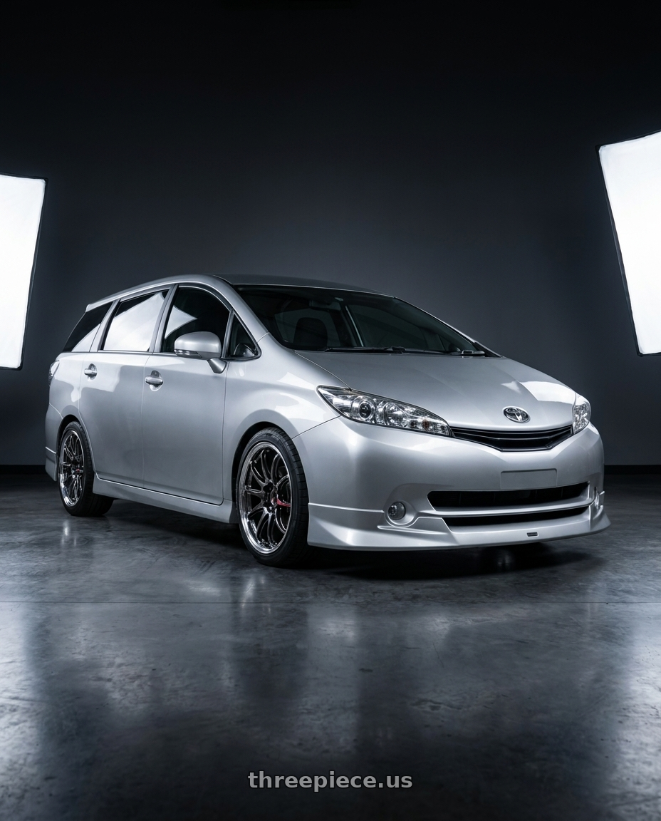 2013 TOYOTA ZGE22 with Work Emotion Zr10 5x100 18x7.5 +47 Glim Black Diamond Rim cut wheels
