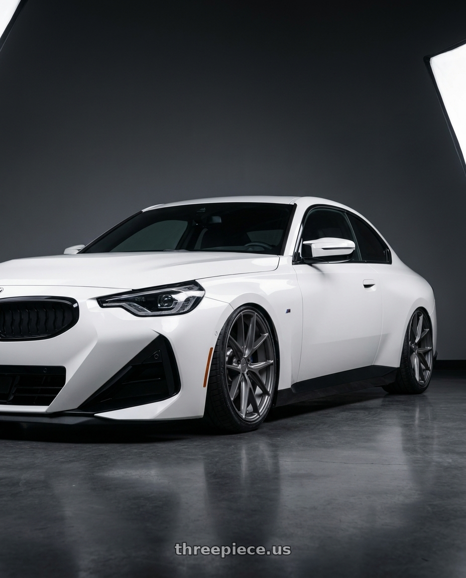 2024 BMW 2 Series G42 with Niche 1PC M116 MISANO 5X112 19X9.5 +50 MATTE GUN METAL wheels