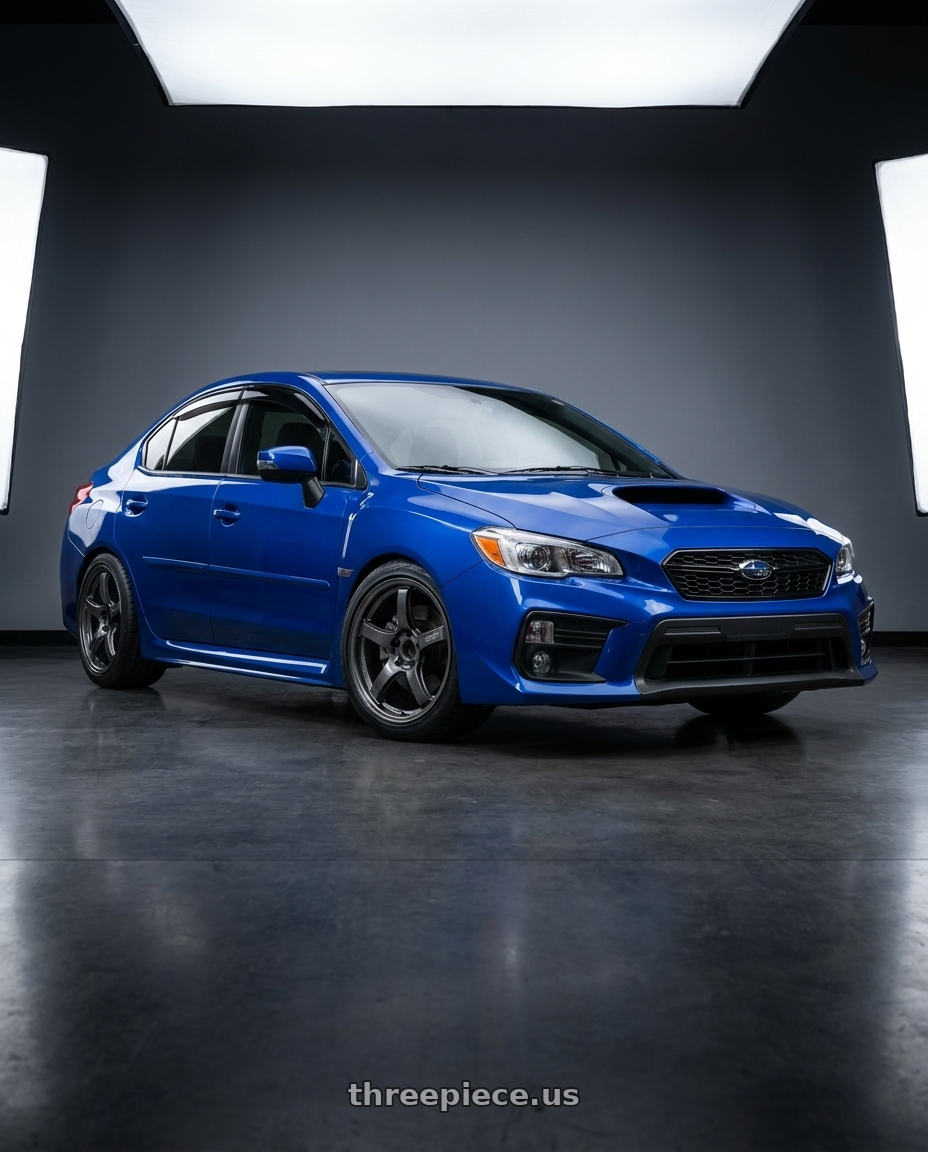 2021 Subaru WRX Limited with Gram Lights 57CR 5x114.3 18x9.5 +38 HS GUNMETALLIC wheels
