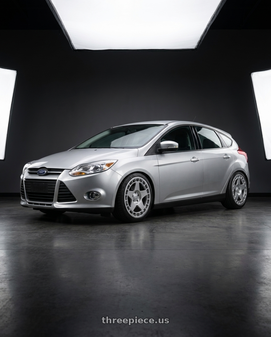 2014 ford focus mk3 1.6 silver with fifteen52 TURBOMAC 5x108 18x8.5 +42 SPEED SILVER (GLOSS SILVER) wheels