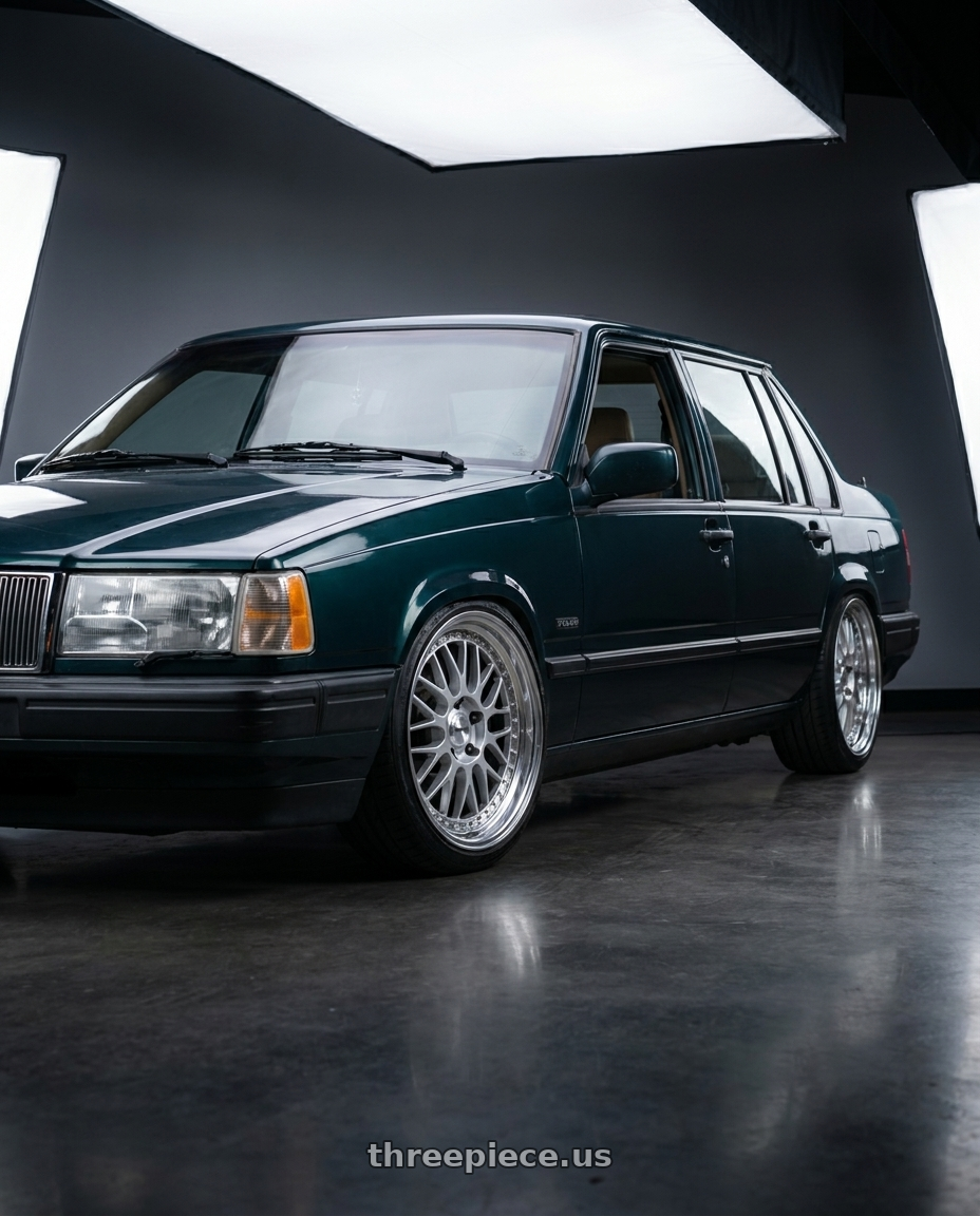 1991 volvo 940 se with Work Meister M1 3p 5x108 16x6.5+24 O Disk Silver wheels