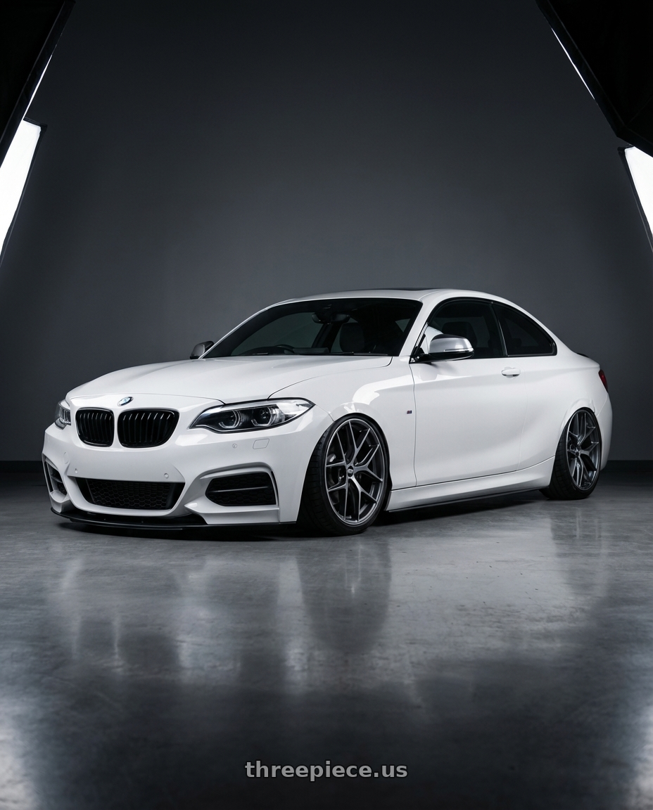 2018 BMW 2 Series F22 with BBS CC-R 5x120 19x9.0+26 Graphite w/ Diamond Cut Face wheels