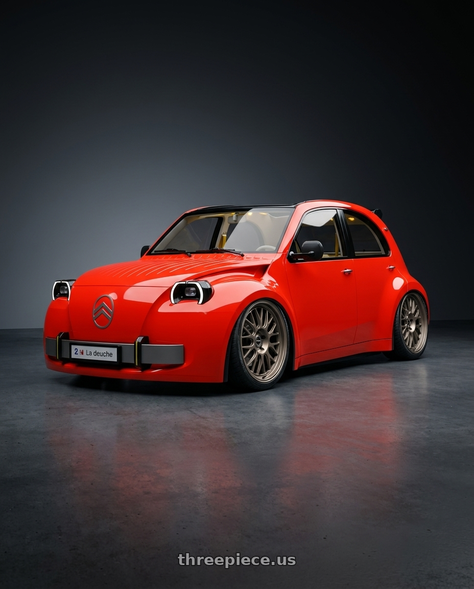 2026 Citroen 2CV with fifteen52 HOLESHOT 5x112 19x8.5 +45 MAGNESIUM GREY (SATIN BRONZE) wheels