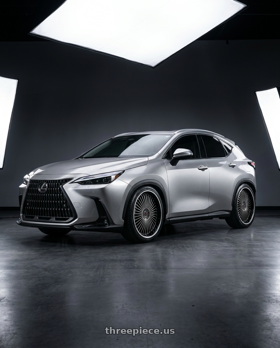 2026 LEXUS NX with Cavallo CLV-41 4x100/4x114.3 18x8 +35 Gloss Black & Machined wheels