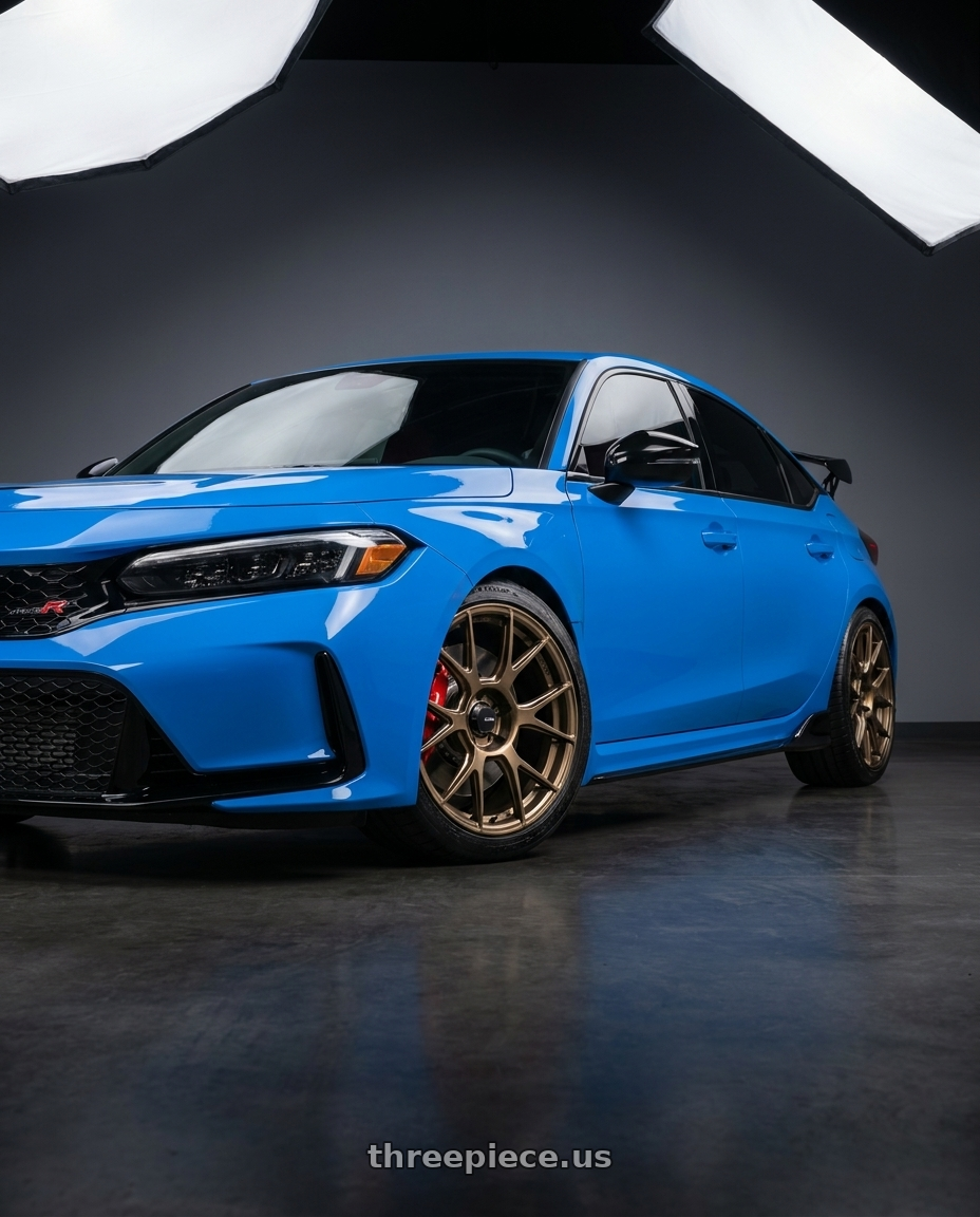 2020 Honda Civic Type R with Konig Ampliform 5x120 19x10+28 Gloss Bronze wheels