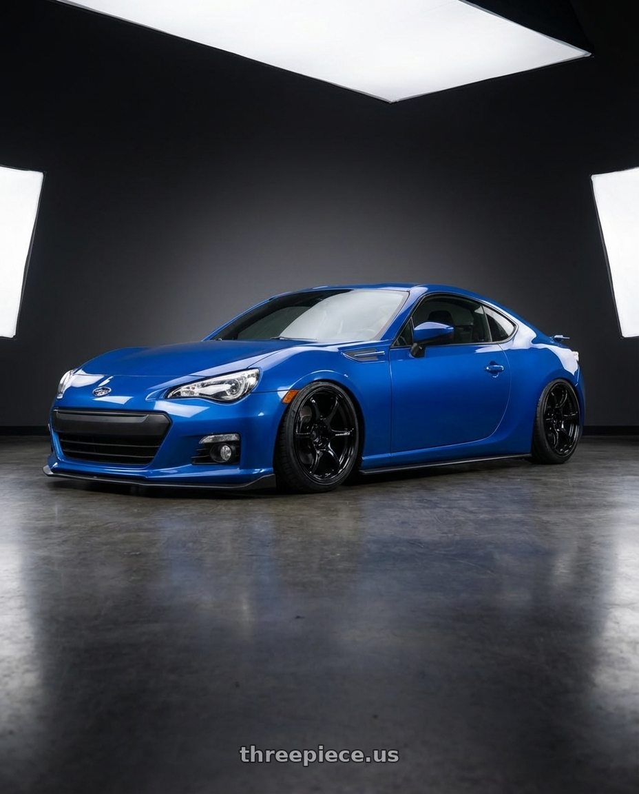 2017 Subaru BRZ with Advan RGIII 5x100 18x9.5+45 Gloss Black wheels