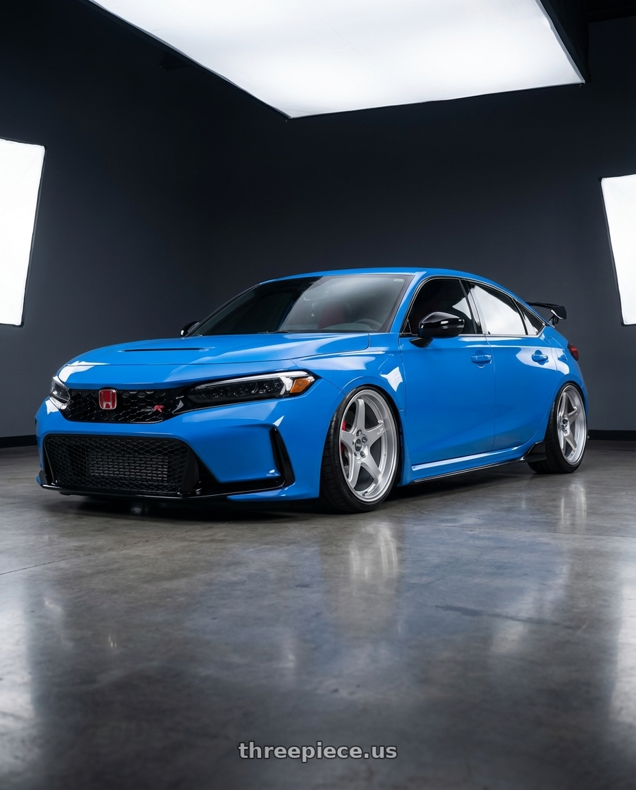 2020 Honda Civic Type R with ESR Wheels APEX SERIES AP5 5x120 19x9.5 +35 Hyper Silver wheels