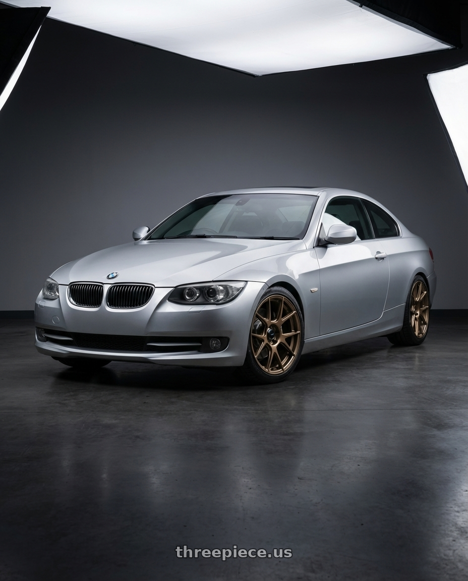 2012 BMW 3 Series E92 with Konig Ampliform 5x120 18x9.5+35 Gloss Bronze wheels