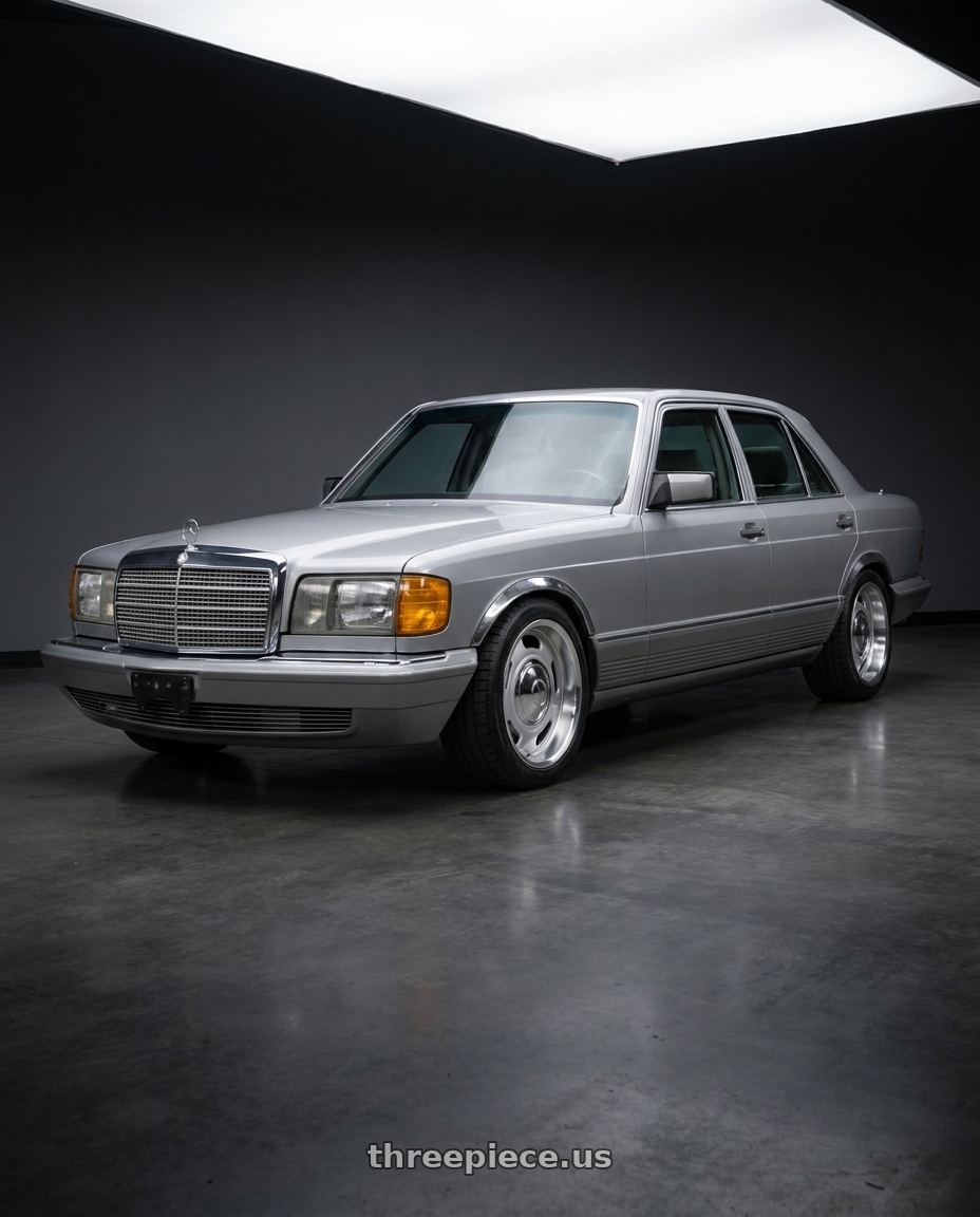 1983 Mercedes Benz 300SD with Cragar 380S 5x114.3/5x120.65 18x8 +0 Silver w/Mirror Machined Lip wheels