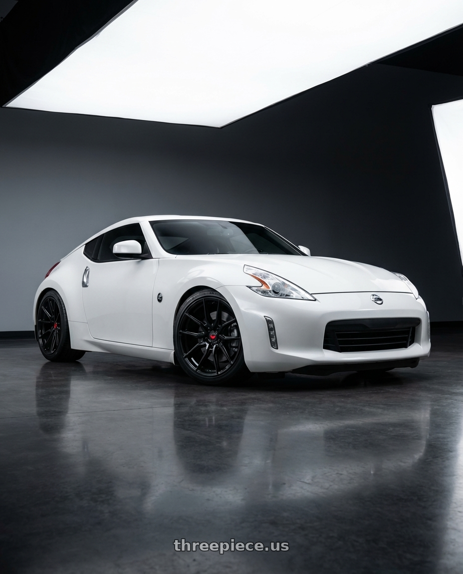 2019 Nissan 370Z with Vossen HF-5 19x8.5 / 5x114.3 / ET32 / Flat Face / 73.1 - Gloss Black Wheel - HF5-9N60 wheels