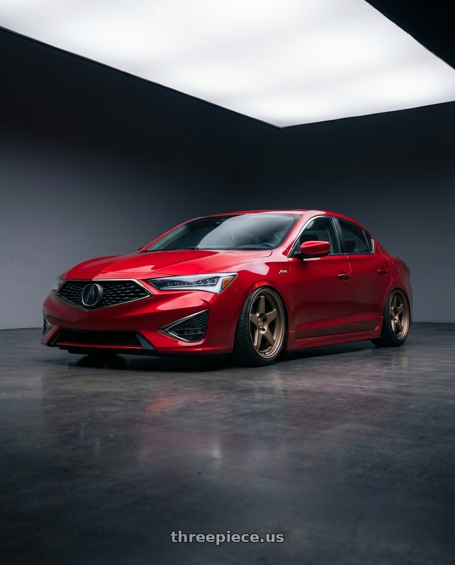 2012 Acura ILX with Kansei K12B KNP 5x114.3 18x9 12 Bronze wheels