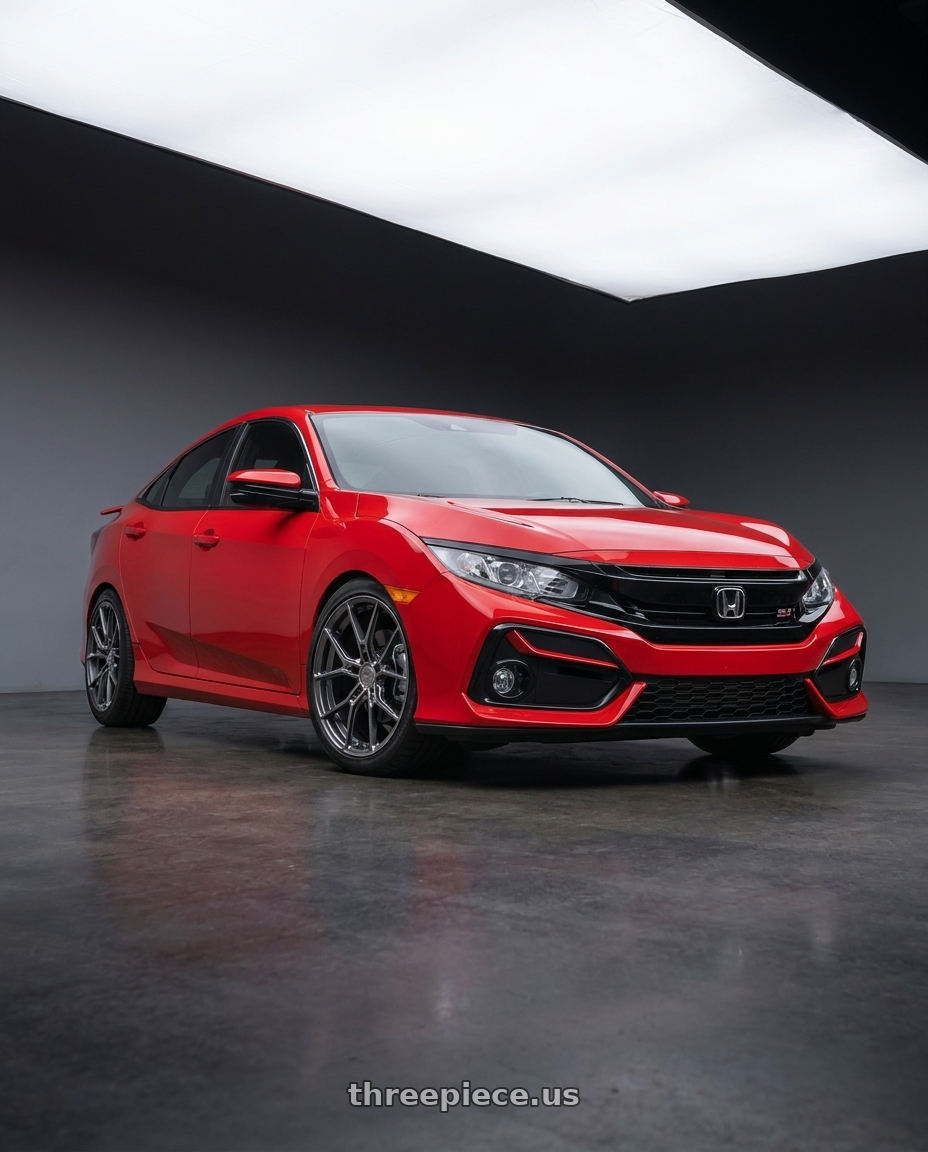 2020 Honda Civic Si with E5 Wheels Daytona 5x120.65 19x10+30 TIU wheels