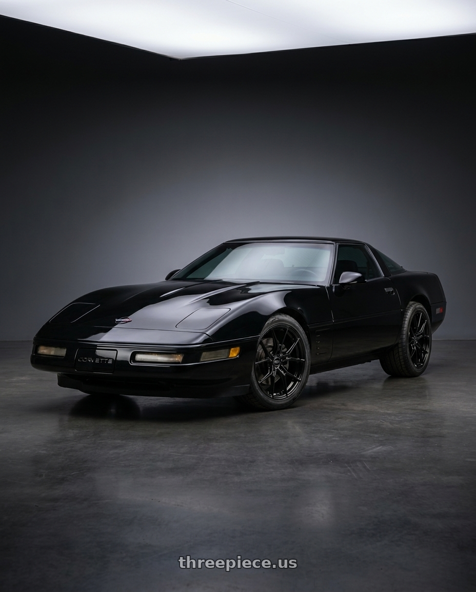 1995 Corvette Base with E5 Wheels Daytona 5x120.65 19x9.5+53 BK wheels