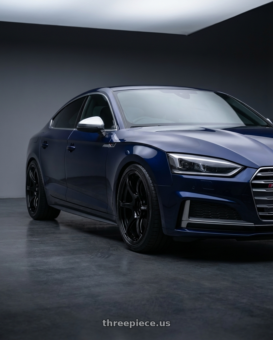 2014 Audi S5 B8 with Advan RGIII 5x112 19x8.5+45 Gloss Black wheels