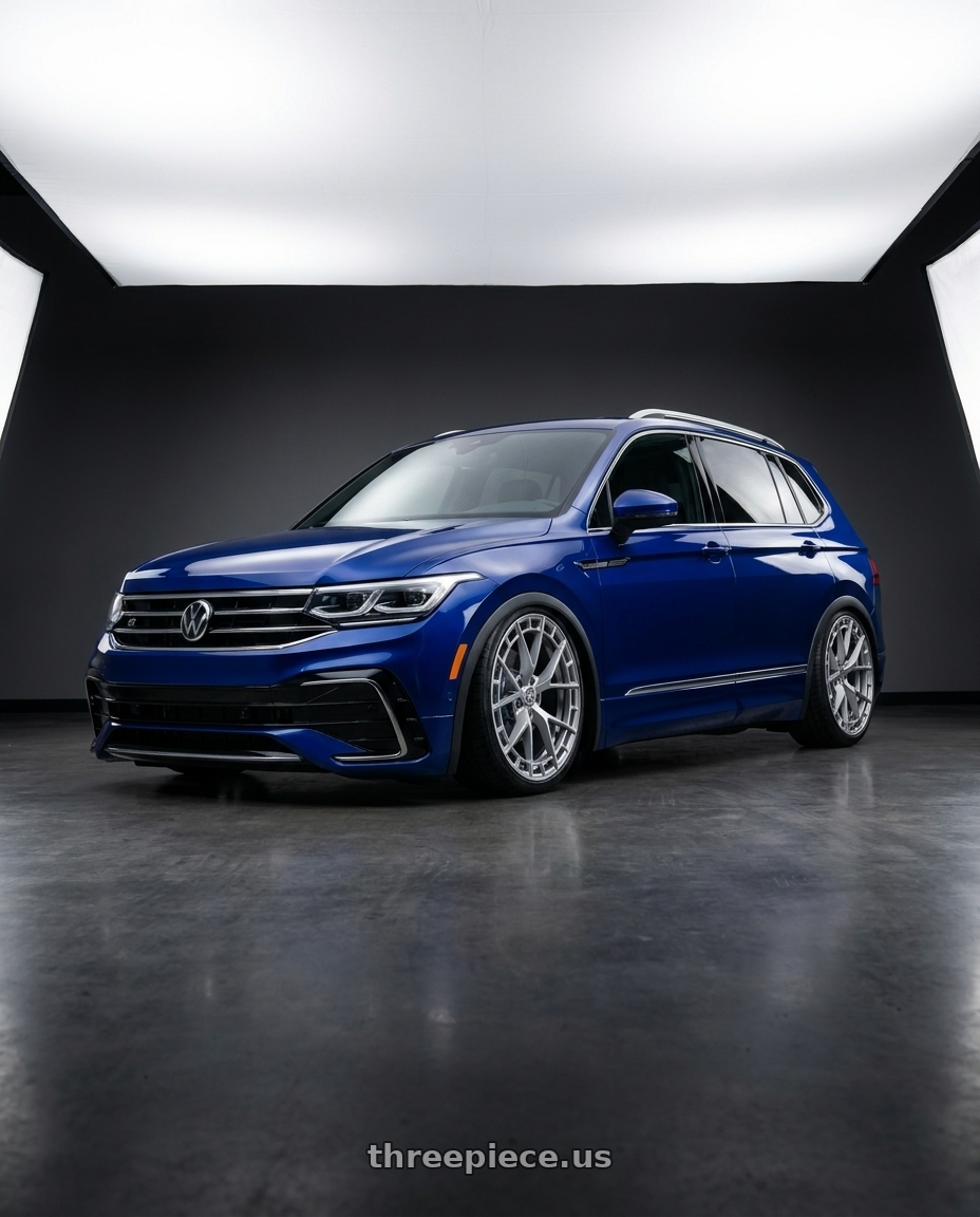 2023 Volkswagen tiguan r fitted with TIS Motorsports 504S 5X112 20x8.5 +35 Gloss Silver $410 wheels